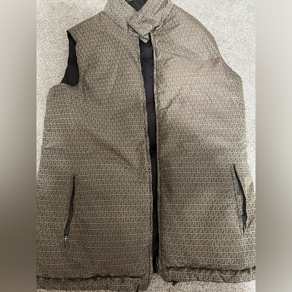 Fendi Brown nylon Women’s puffer Vest